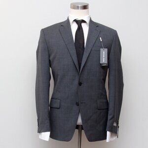 Michael Kors 40R Men's Blazer Sportcoat Jacket Wool‎ Blend Grey E01003